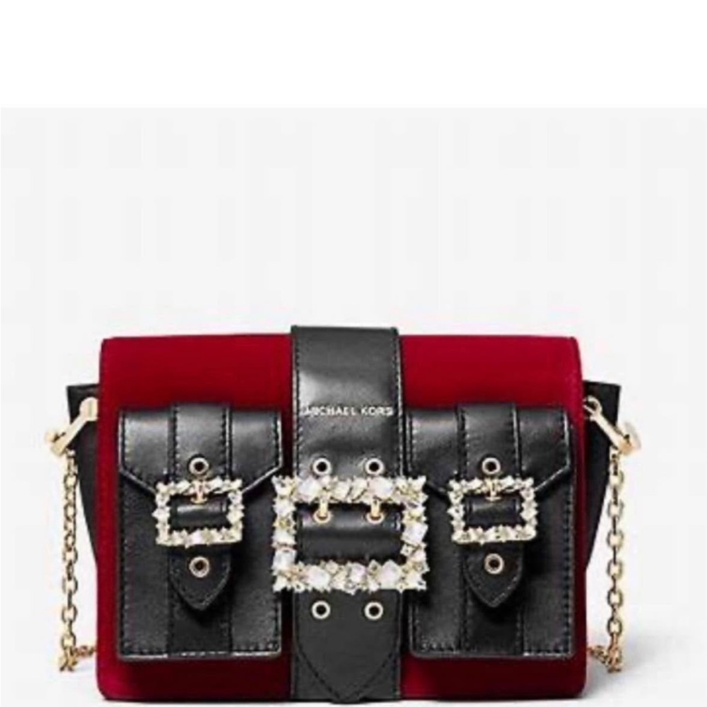 Michael Kors Black and Red Hayden bag